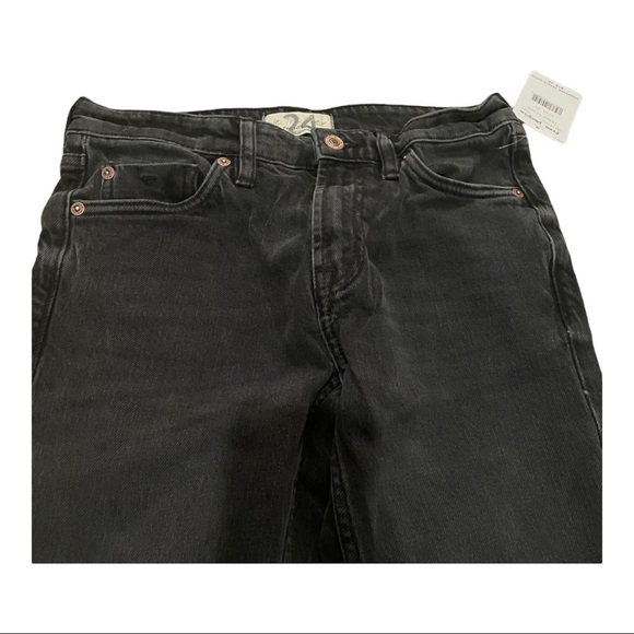 Free people We The Free Cuffed Slim Boyfriend Jean in Faded Black - Picture 6 of 14